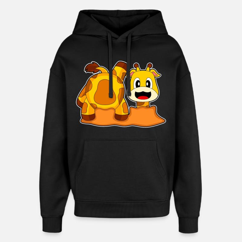 Girafe Trou de Terre - Sweat à capuche unisexe Stanley/Stella Oversized - noir