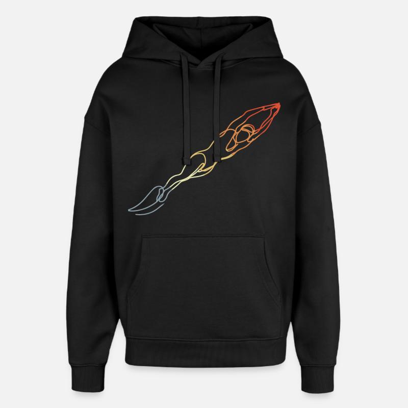 Natation Style Rétro - Sweat à capuche unisexe Stanley/Stella Oversized - noir