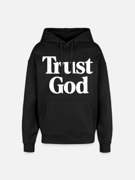 Trust God Jesus Christen Glaube - Oversized Unisex Hoodie von Stanley/Stella - Schwarz