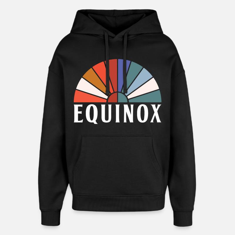 Equinozio: Buona Pasqua Ostara Eostre - Stanley/Stella Oversized Felpa con cappuccio unisex - nero
