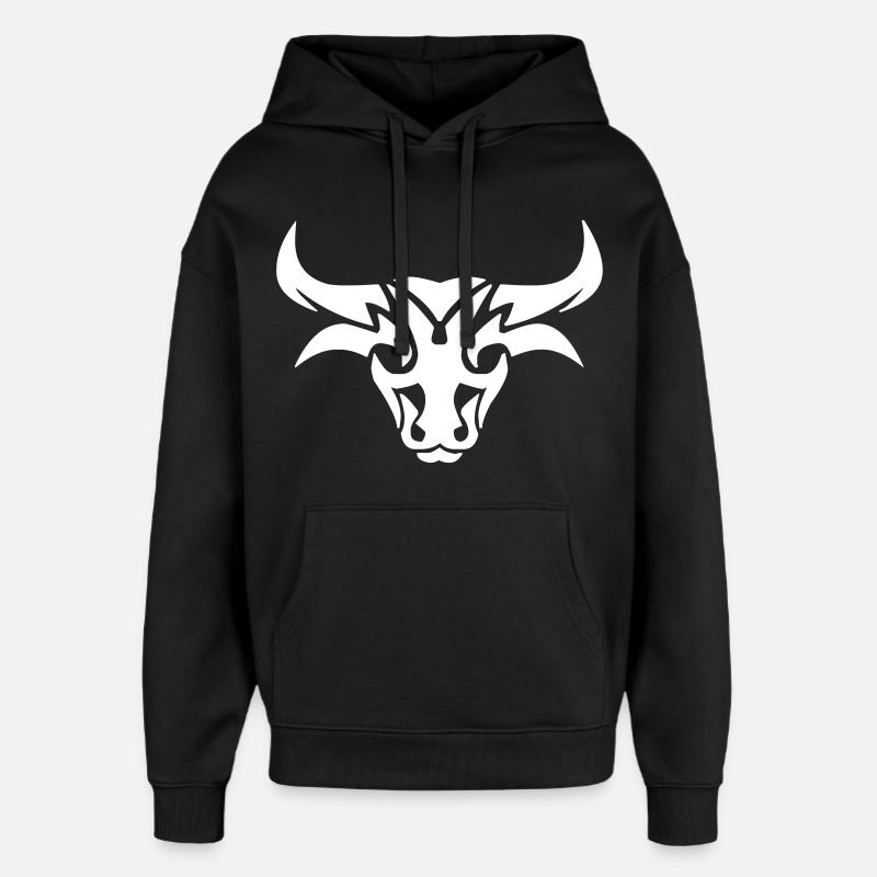 Conception de taureau - Sweat à capuche unisexe Stanley/Stella Oversized - noir