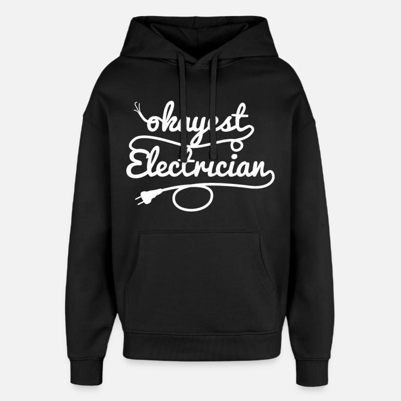 Mittelmäßiger Elektriker - Oversized Unisex Hoodie von Stanley/Stella - Schwarz