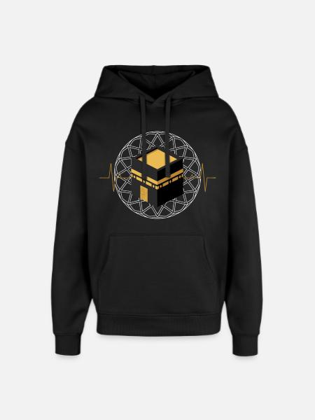 Kaaba Islam Spiritualité Pèlerinage Mecque Cadeau - Oversized Unisex Hoodie von Stanley/Stella - Schwarz