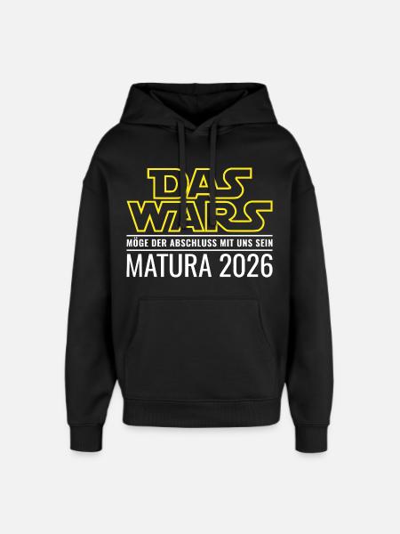 Matura 2026 Das wars - Oversized Unisex Hoodie von Stanley/Stella - Schwarz