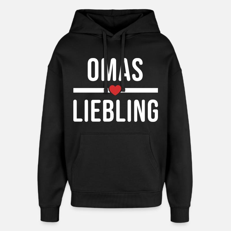 Le préféré de grand-mère - Sweat à capuche unisexe Stanley/Stella Oversized - noir