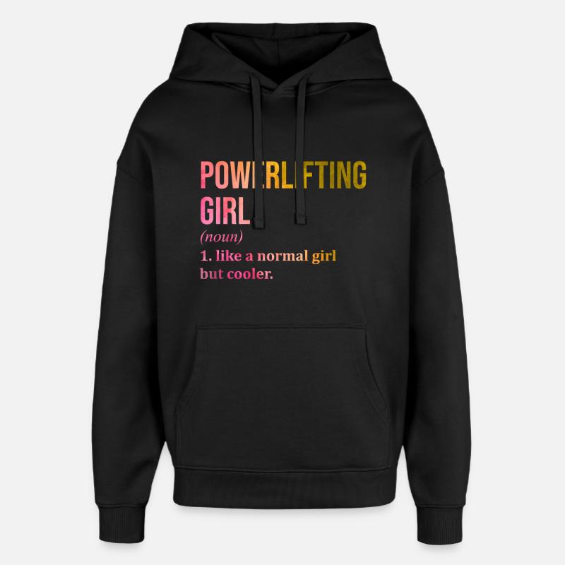 Kraftdreikampf - Oversized Unisex Hoodie von Stanley/Stella - Schwarz