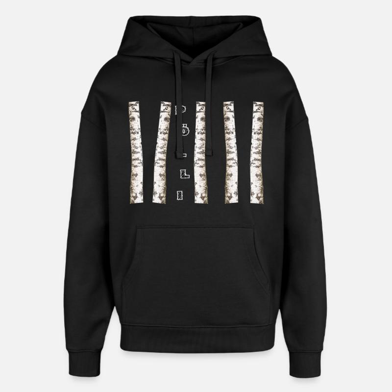 OWL - Oversized Unisex Hoodie by Stanley/Stella - black