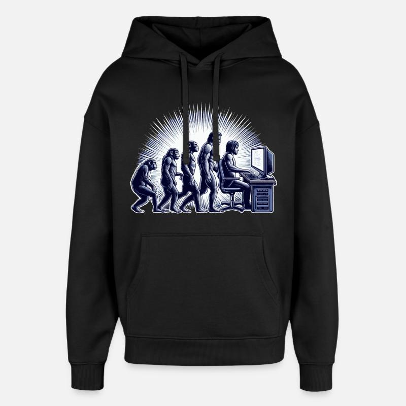 GAMING EVOLUTION - Oversized Unisex Hoodie von Stanley/Stella - Schwarz