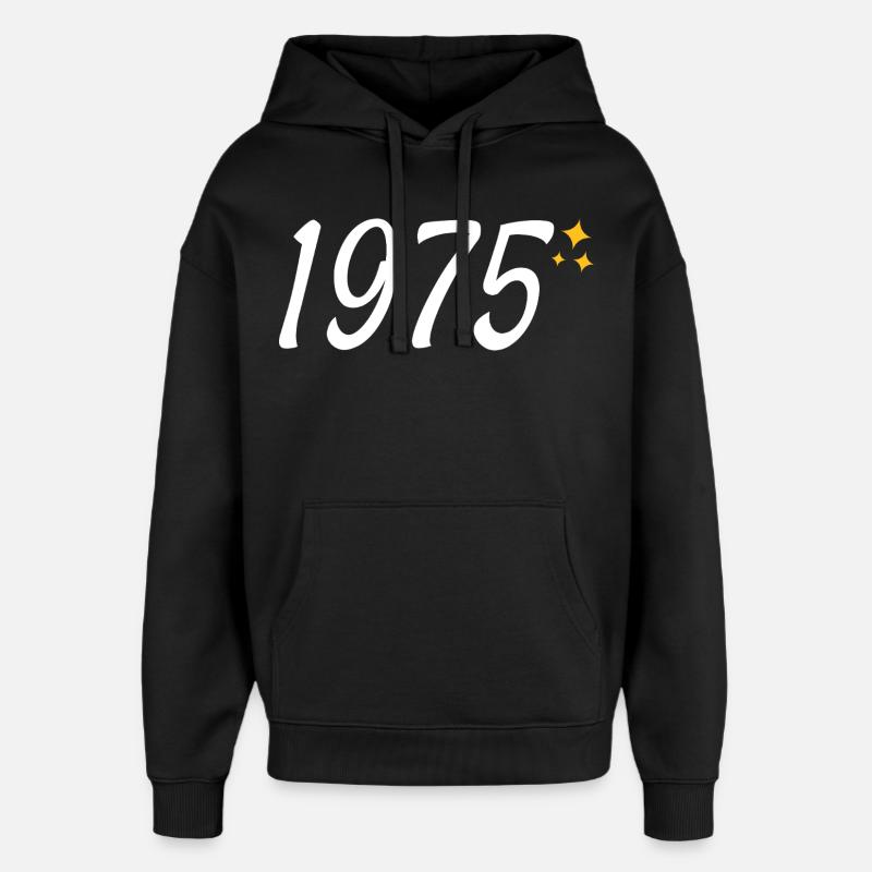 1975 - Sweat à capuche unisexe Stanley/Stella Oversized - noir