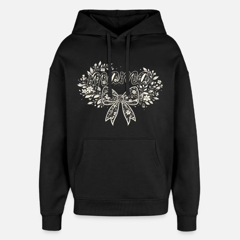 Mama-Geschenk: Retro-Mama-Visualisierung - Oversized Unisex Hoodie von Stanley/Stella - Schwarz