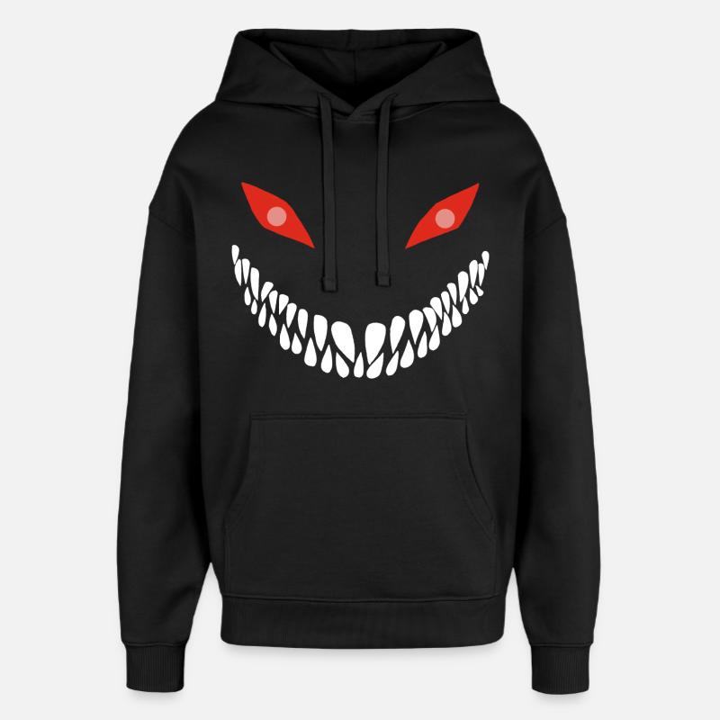 Fleischfressendes Lächeln - Oversized Unisex Hoodie von Stanley/Stella - Schwarz