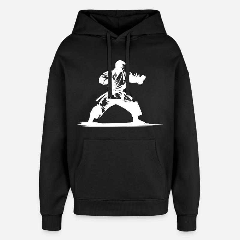 Karateka - Oversized Unisex Hoodie von Stanley/Stella - Schwarz