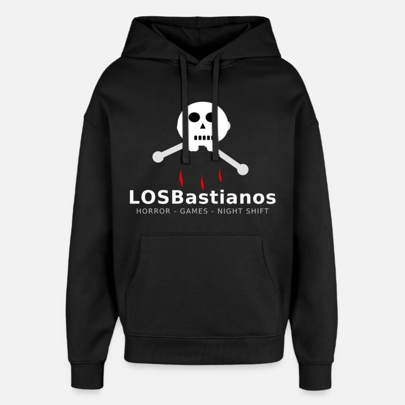 LosBastianos „Blutnacht“ – Skull & Bones - Oversized Unisex Hoodie von Stanley/Stella - Schwarz