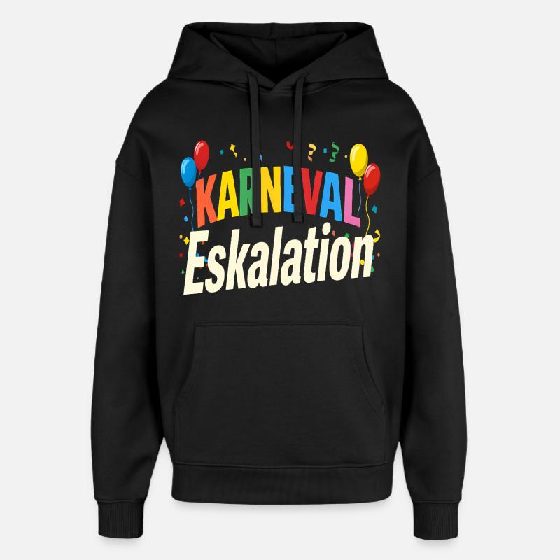 Escalade du carnaval - Sweat à capuche unisexe Stanley/Stella Oversized - noir