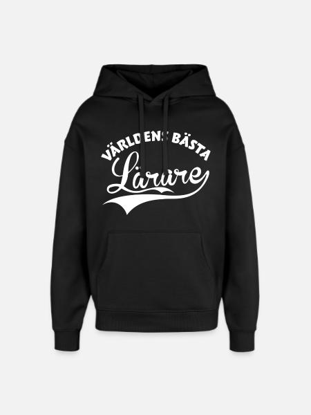 Världens Bästa Lärare - Sweat à capuche unisexe Stanley/Stella Oversized - noir