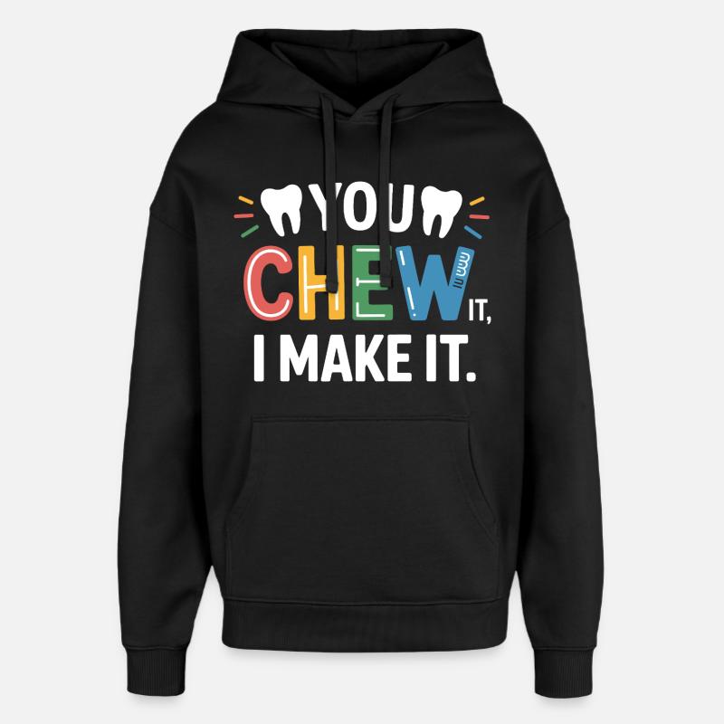 Dentalkeramik Techniker Kunst - Oversized Unisex Hoodie von Stanley/Stella - Schwarz