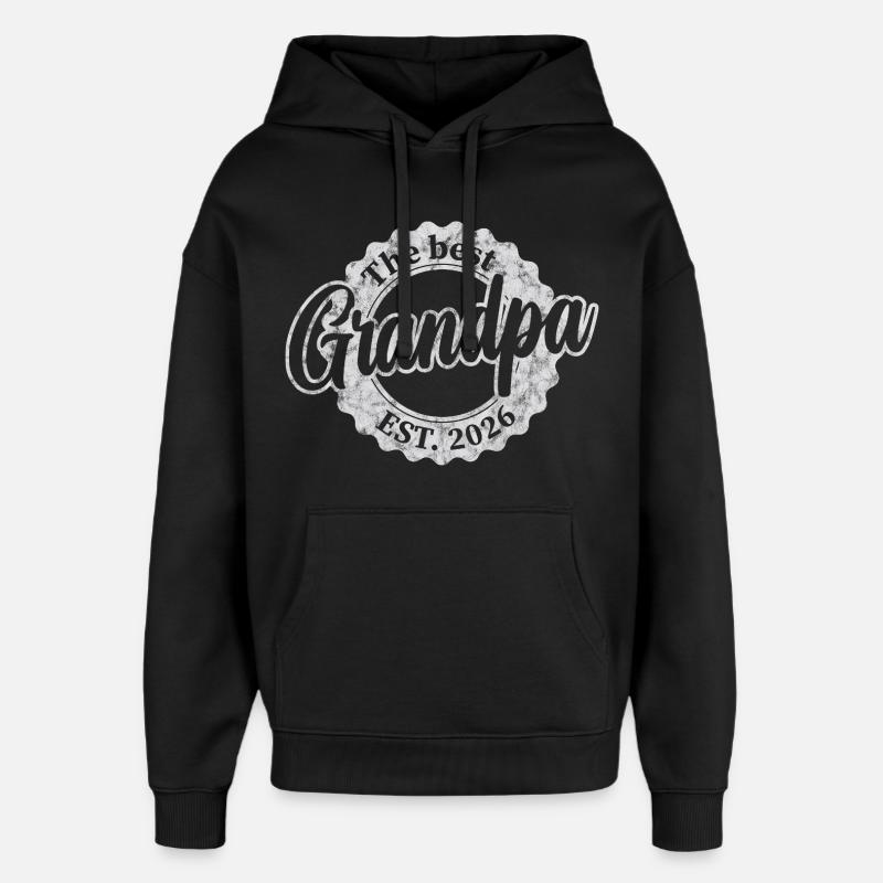 Le meilleur grand-père depuis 2026 - Sweat à capuche unisexe Stanley/Stella Oversized - noir