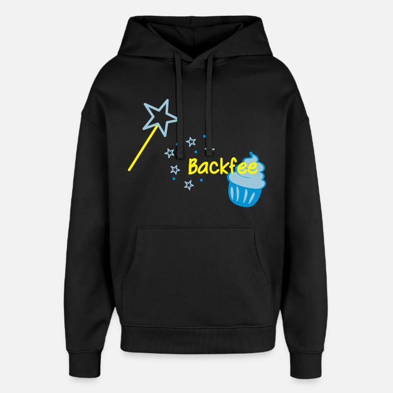 Cupcaki Backfee - Oversized Unisex Hoodie von Stanley/Stella - Schwarz