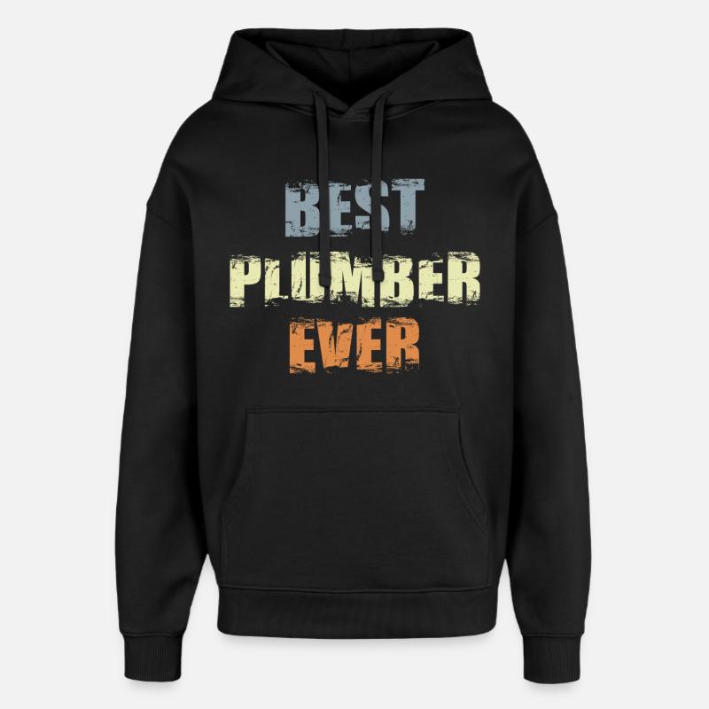 Bester Klempner - Oversized Unisex Hoodie von Stanley/Stella - Schwarz