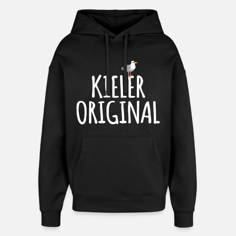 Kiel Original - Sweat à capuche unisexe Stanley/Stella Oversized - noir