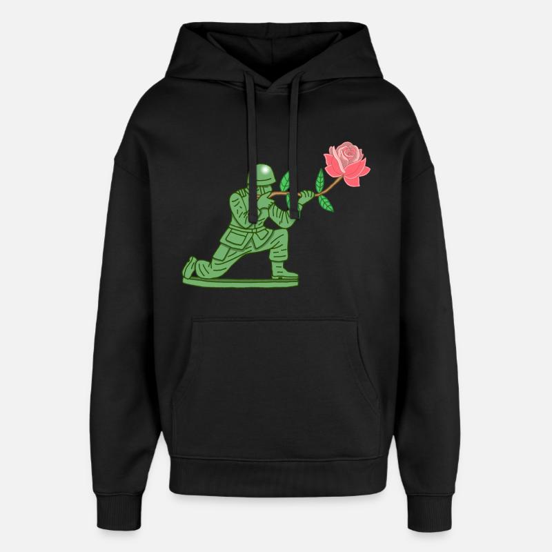 Peacekeeper - Oversized Unisex Hoodie von Stanley/Stella - Schwarz