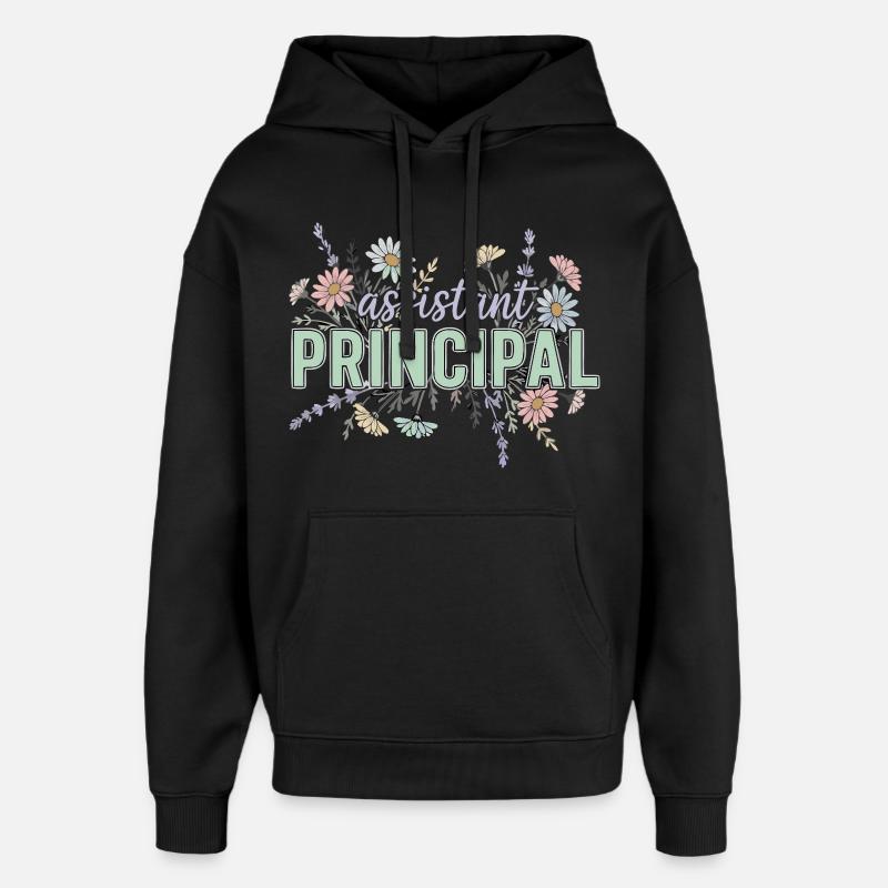 Konrektor Assistant Principal Blumen - Oversized Unisex Hoodie von Stanley/Stella - Schwarz