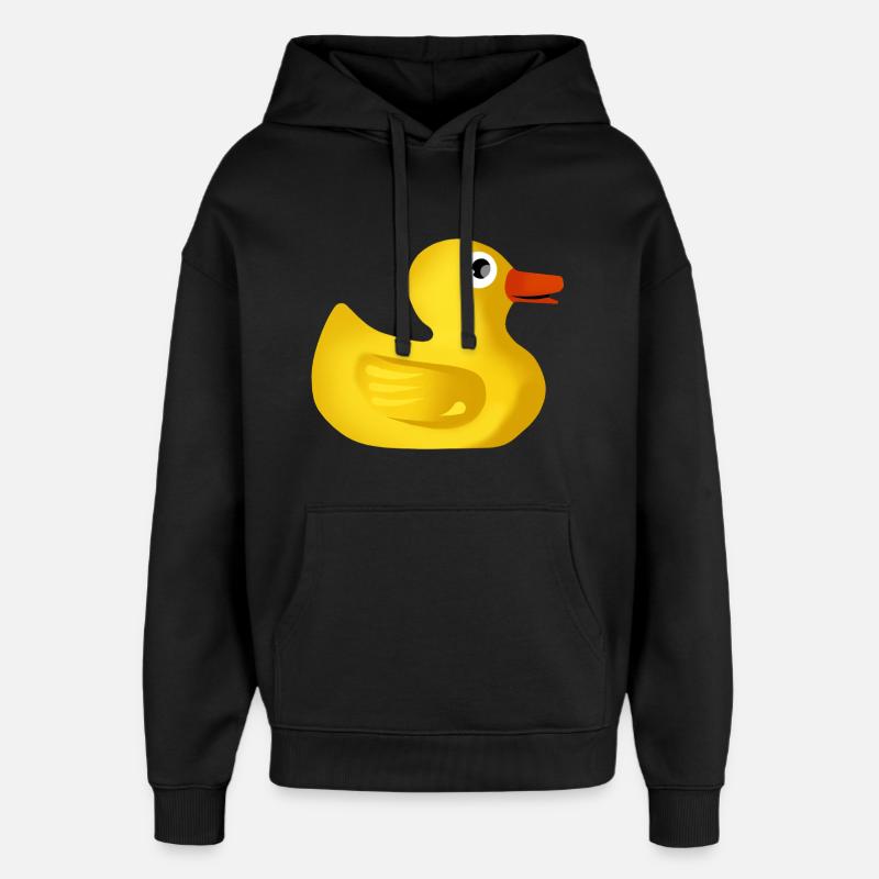 Canard en caoutchouc mignon - Sweat à capuche unisexe Stanley/Stella Oversized - noir