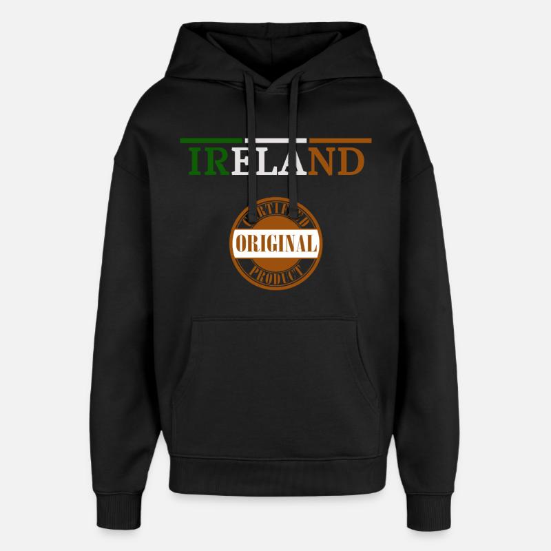 Drapeau de l’Irlande, Irish Pride - Sweat à capuche unisexe Stanley/Stella Oversized - noir