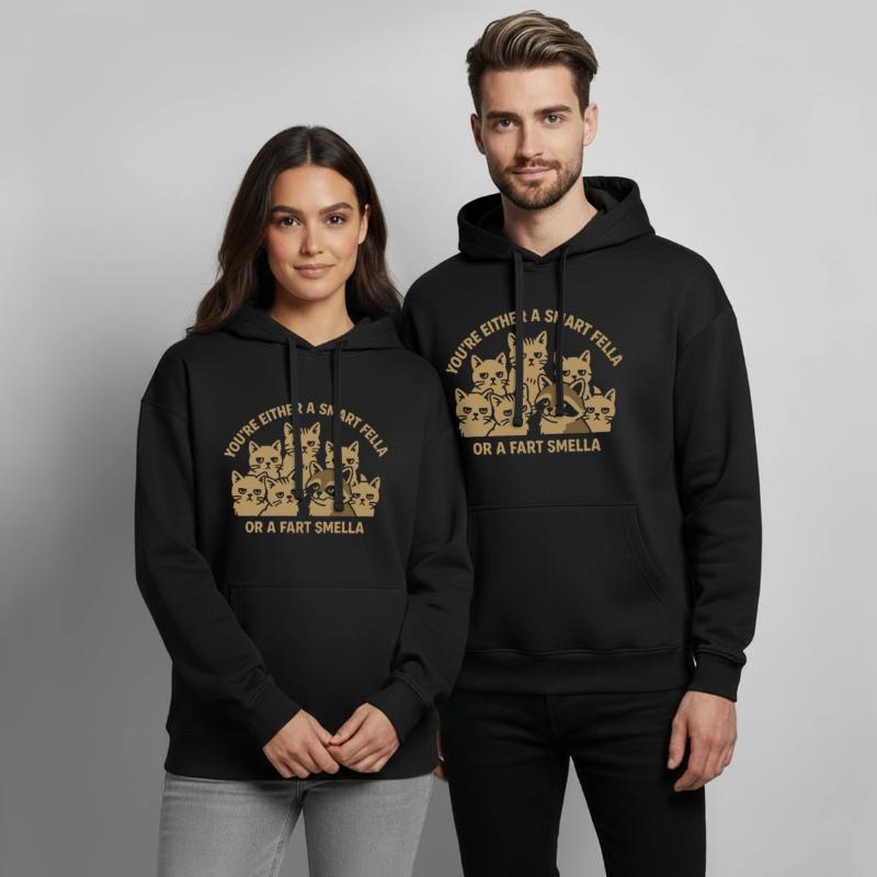 Du bist entweder ein schlauer Kerl oder ein Furzgeruch Meme Oversized Unisex Hoodie von Stanley/Stella