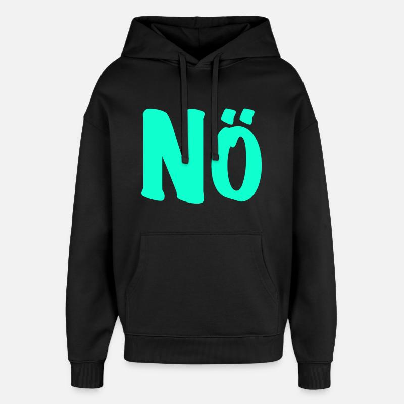Basse-Autriche - pas de désir - contre - contre - Sweat à capuche unisexe Stanley/Stella Oversized - noir