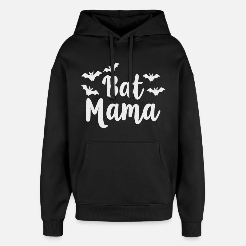 Bat Mama – Bat Mother Statement - Oversized Unisex Hoodie by Stanley/Stella - black