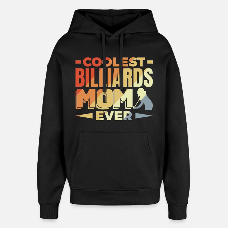 Maman Billard - Sweat à capuche unisexe Stanley/Stella Oversized - noir