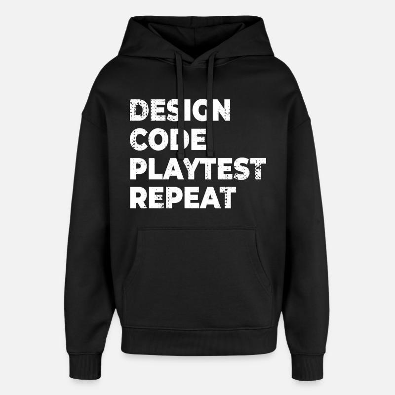 Game Development Progress - Oversized Unisex Hoodie by Stanley/Stella - black