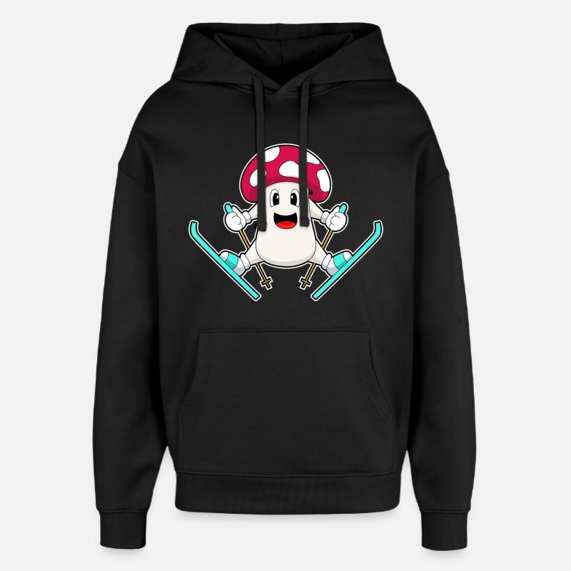 Skieur Pilz Ski - Sweat à capuche unisexe Stanley/Stella Oversized - noir