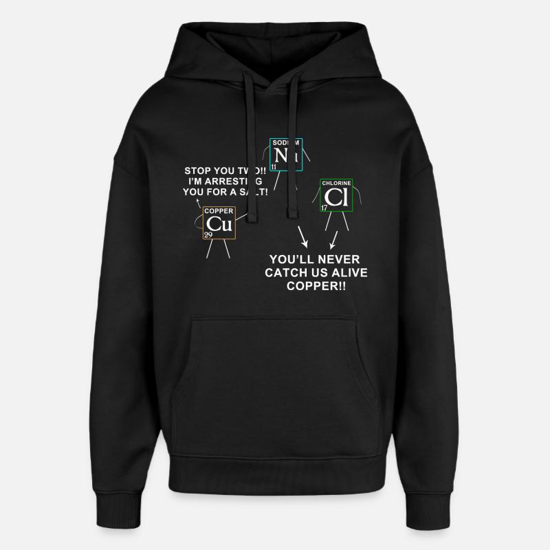 science - Sweat à capuche unisexe Stanley/Stella Oversized - noir