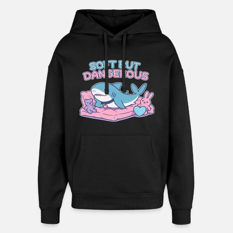 BLAHAJ – Doux et Danger - Sweat à capuche unisexe Stanley/Stella Oversized - noir