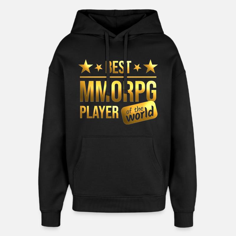 MMORPG - Sweat à capuche unisexe Stanley/Stella Oversized - noir