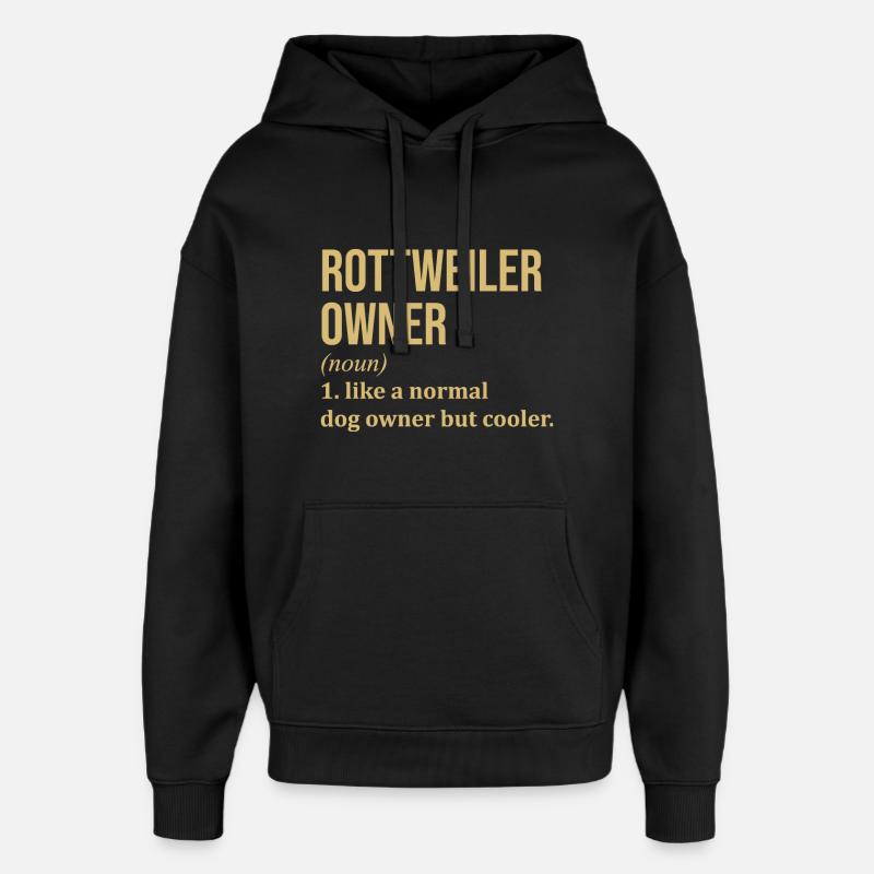 Rottweiler - Sweat à capuche unisexe Stanley/Stella Oversized - noir