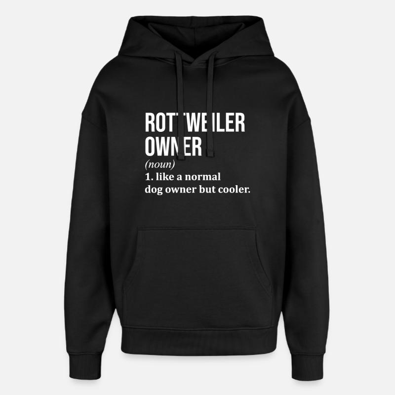 Rottweiler - Sweat à capuche unisexe Stanley/Stella Oversized - noir