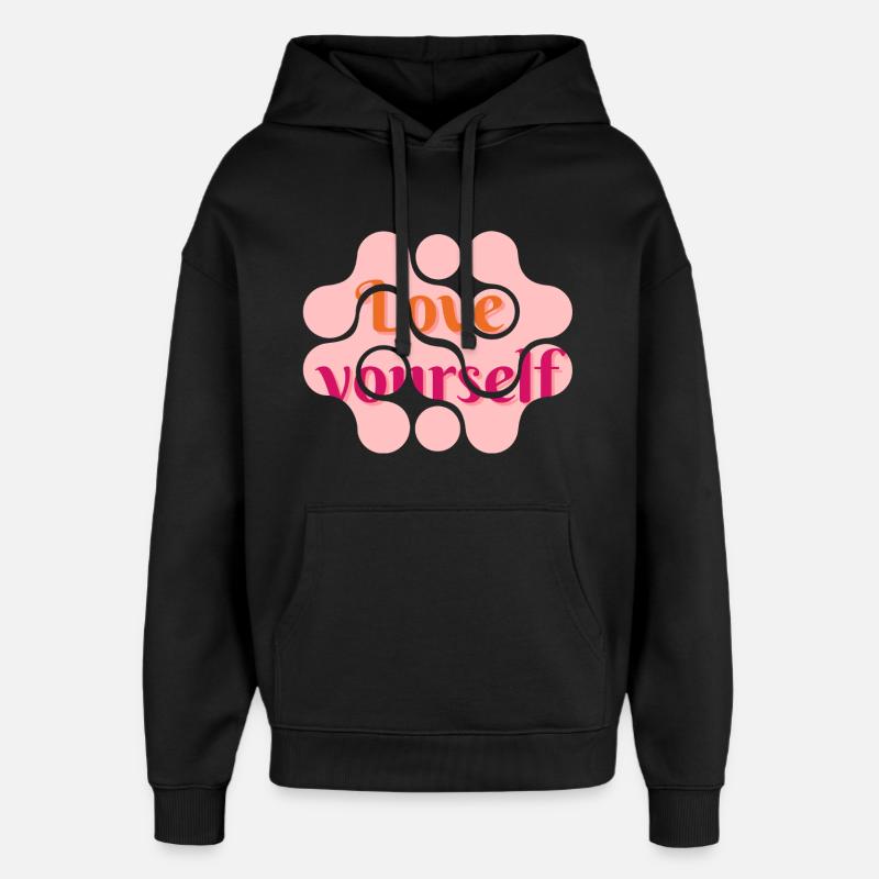aime toi toi-même - Sweat à capuche unisexe Stanley/Stella Oversized - noir