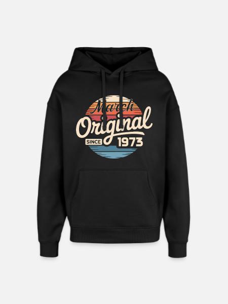Legendary since march 1953 - Oversized Unisex Hoodie by Stanley/Stella - black