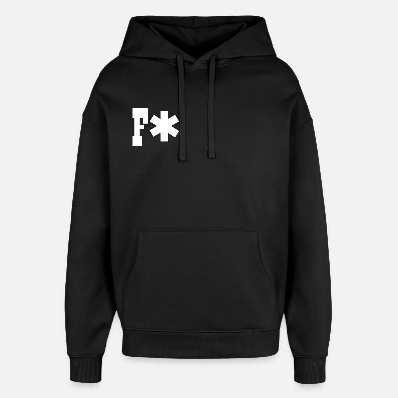 F* - Oversized Unisex Hoodie von Stanley/Stella - Schwarz