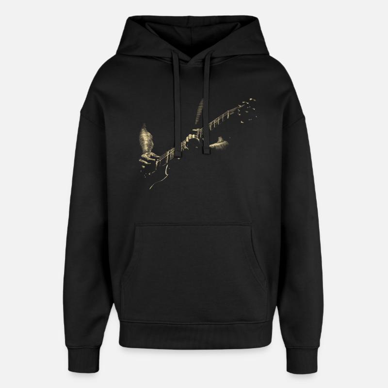 Guitarist - Sweat à capuche unisexe Stanley/Stella Oversized - noir
