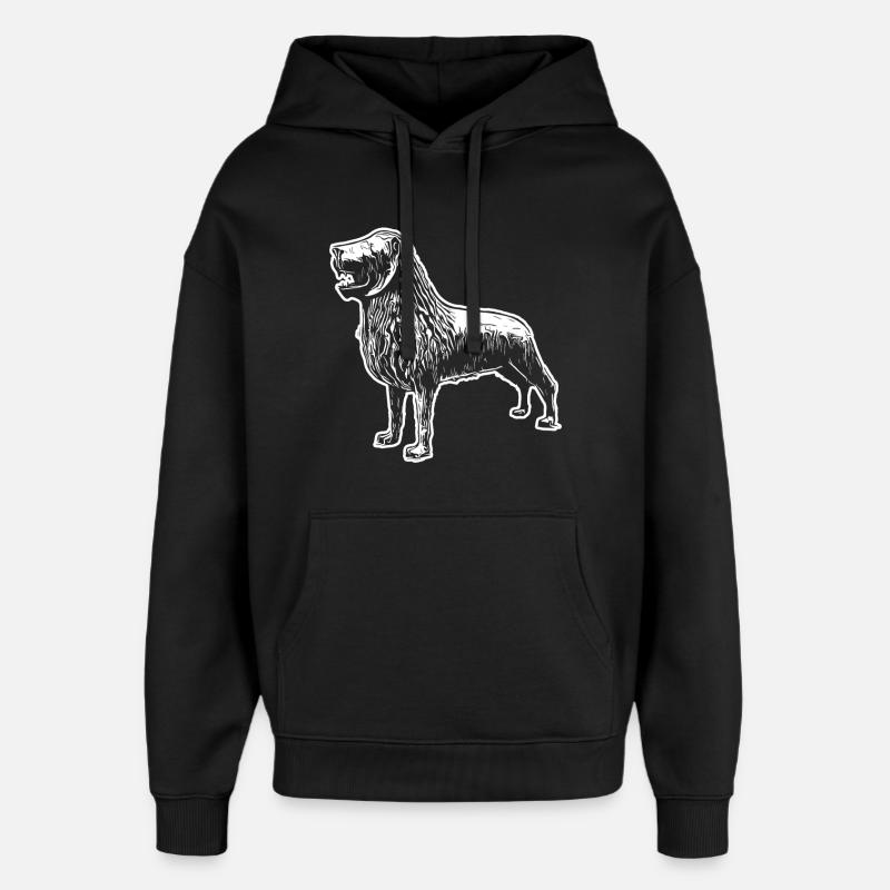 Brunswick Lion - Sweat à capuche unisexe Stanley/Stella Oversized - noir