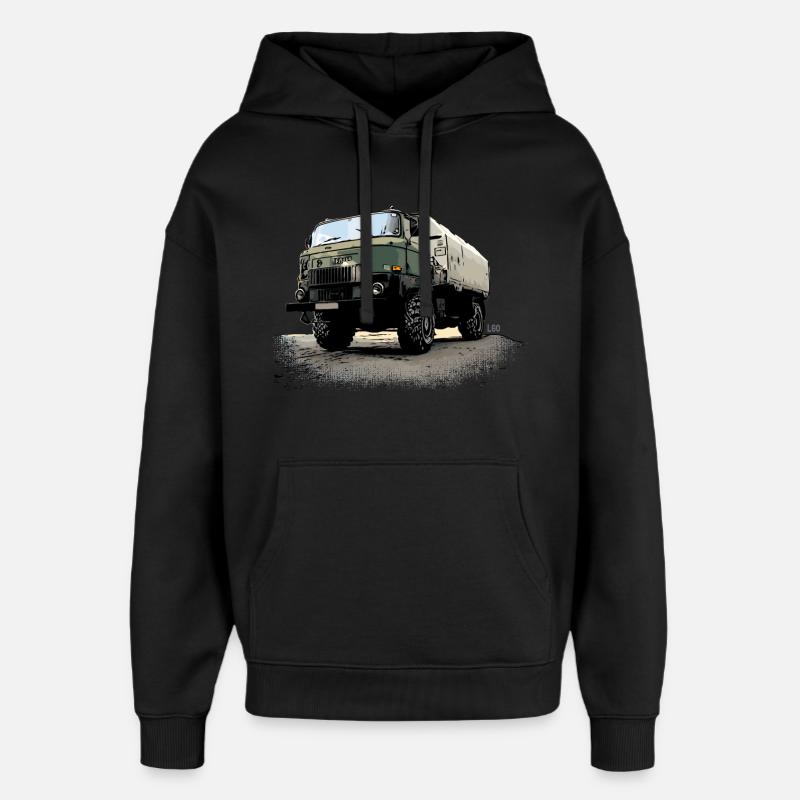 CGPI | L60 | RDA | CAMION - Sweat à capuche unisexe Stanley/Stella Oversized - noir