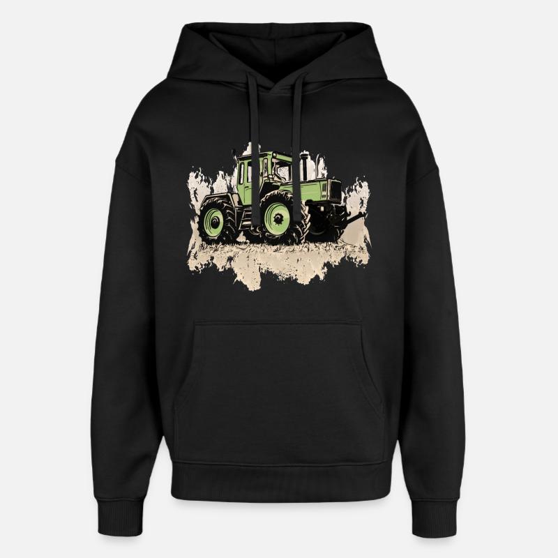 MB trac 1300 turbo | Tracteur - Sweat à capuche unisexe Stanley/Stella Oversized - noir