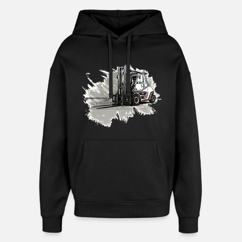 Gabelstapler - Oversized Unisex Hoodie von Stanley/Stella - Schwarz