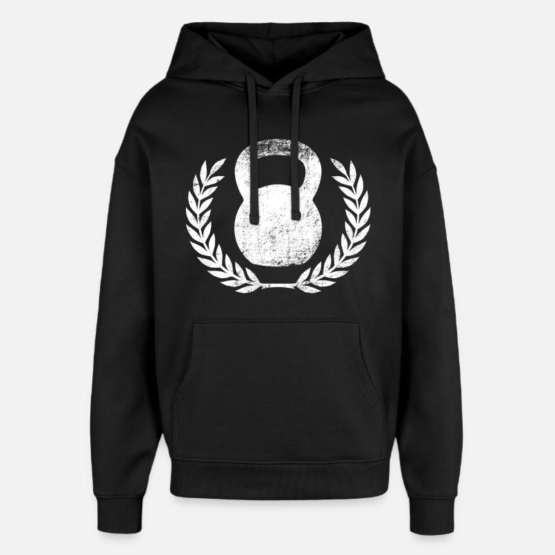 Kettlebell - Oversized Unisex Hoodie von Stanley/Stella - Schwarz