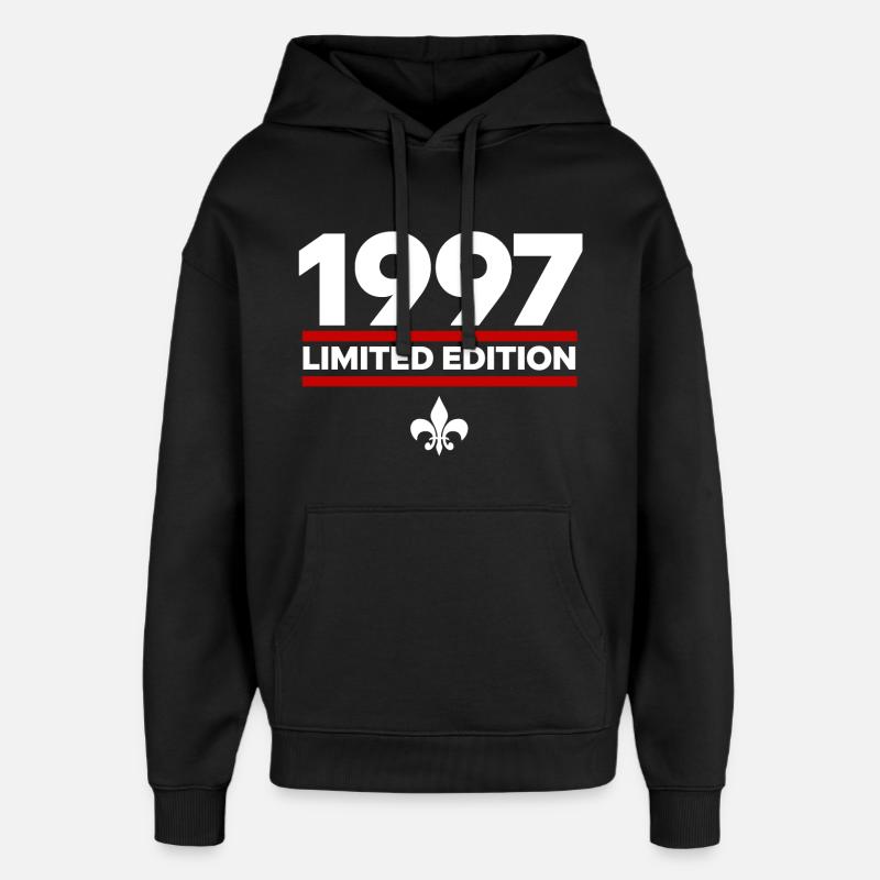 1997 Édition limitée - Sweat à capuche unisexe Stanley/Stella Oversized - noir