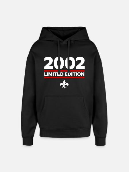Édition limitée 2002 - Sweat à capuche unisexe Stanley/Stella Oversized - noir